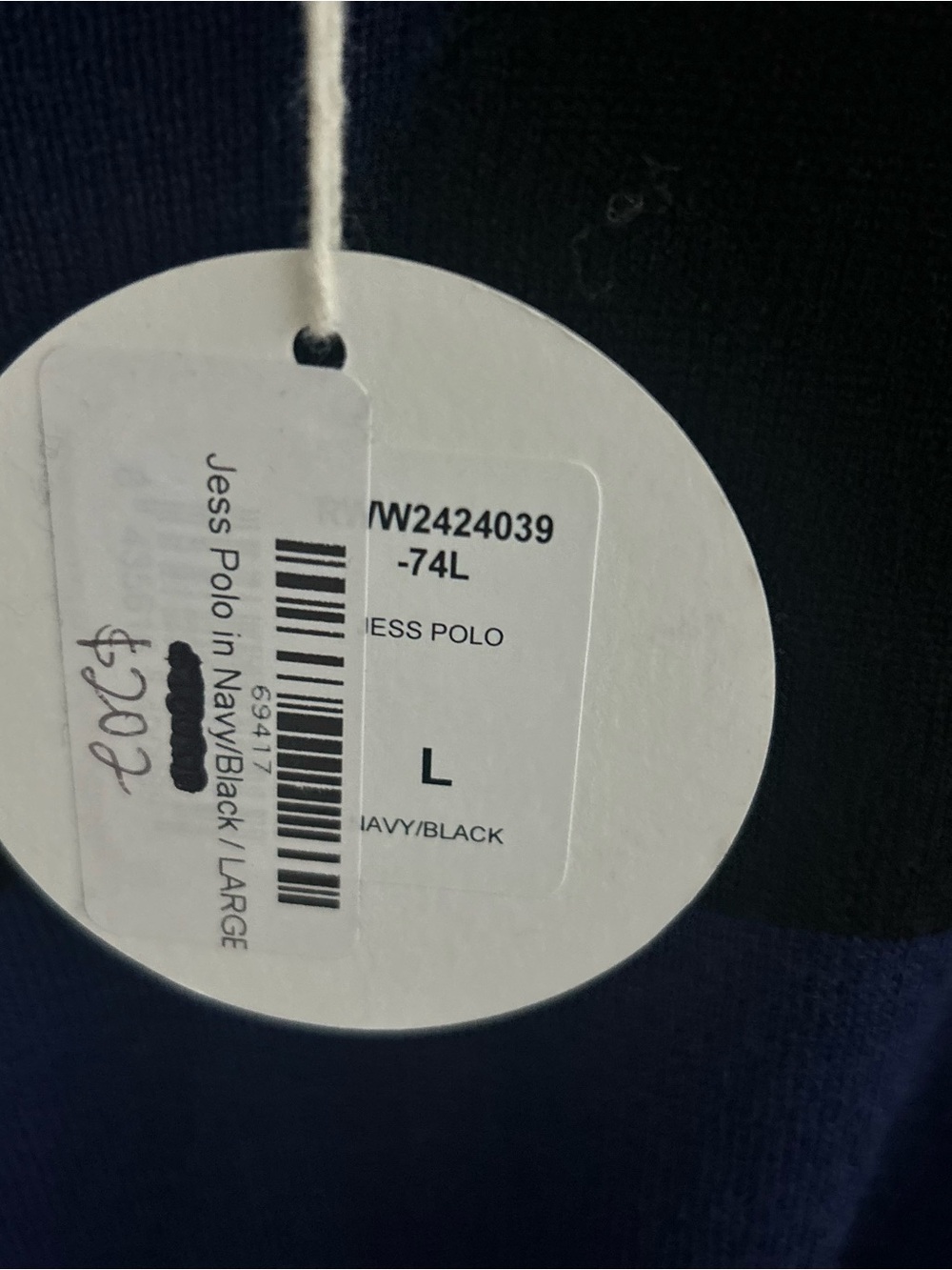 NWT Gimagaus Jess Polo in Navy - Picture 3 of 8